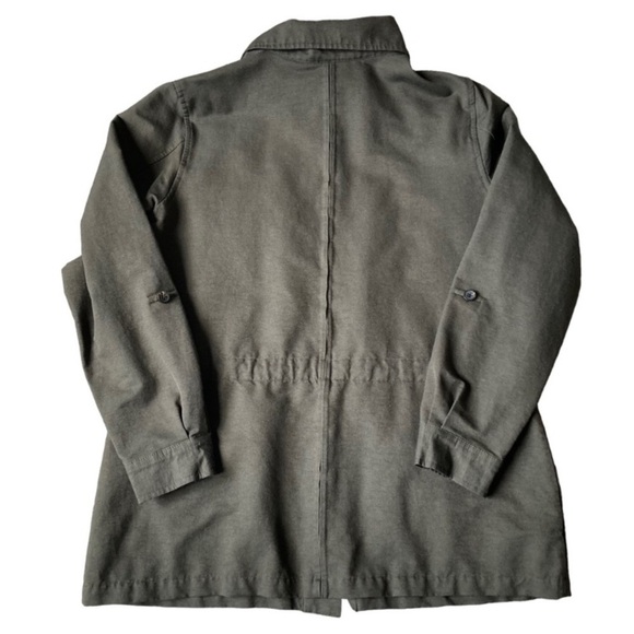 Women’s Magellans Travel Gear Button Front Fall Jacket Pockets Khaki Green Sz L - Picture 5 of 16